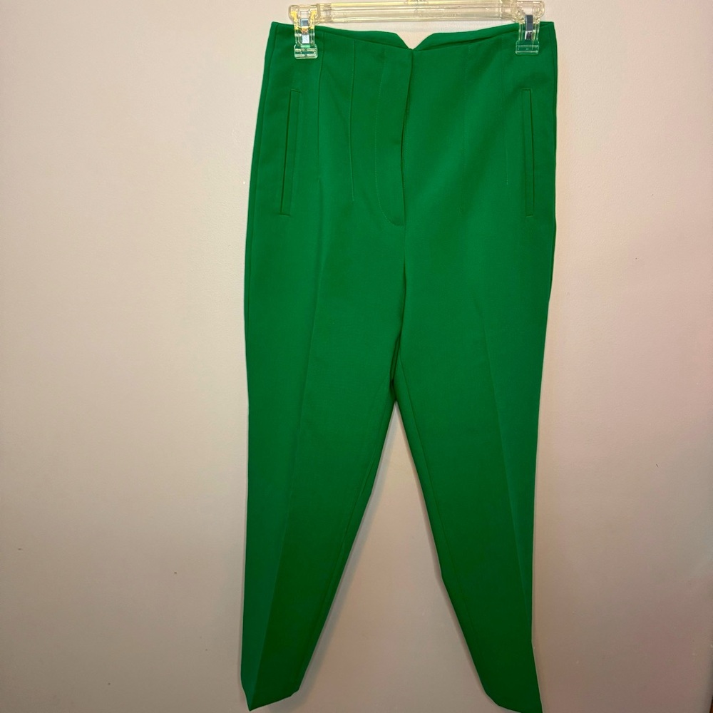 Zara green career trouser pants size Small